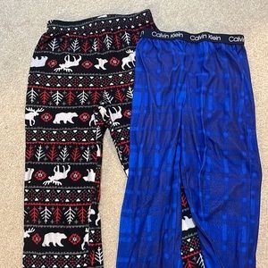 3/$15 - 2 Pair Pajama Bottoms, sz 7-8